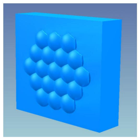 2940nm Hexagonal Microlens Arrays Honeycomb Homogenizer