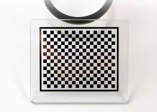 Lithography Transparent Fused Silica Checkerboard Calibration Plate -